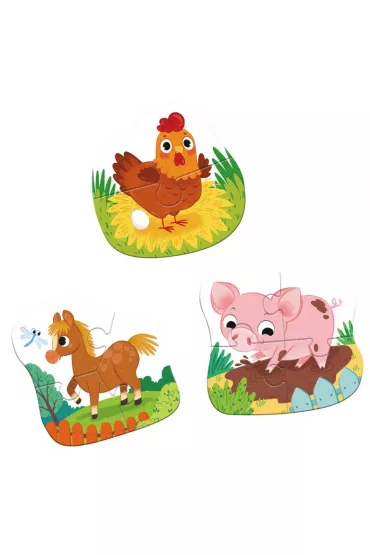 Puzzle 3w1 Dzie� na farmie Maksik