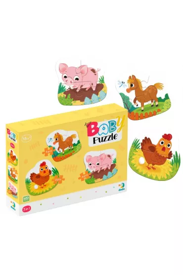 Puzzle 3w1 Dzie� na farmie Maksik