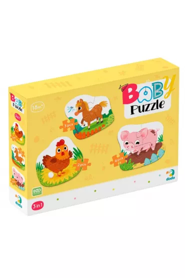 Puzzle 3w1 Dzie� na farmie Maksik