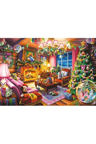 Puzzle 1000 el. �wi�teczna chatka Disney Trefl