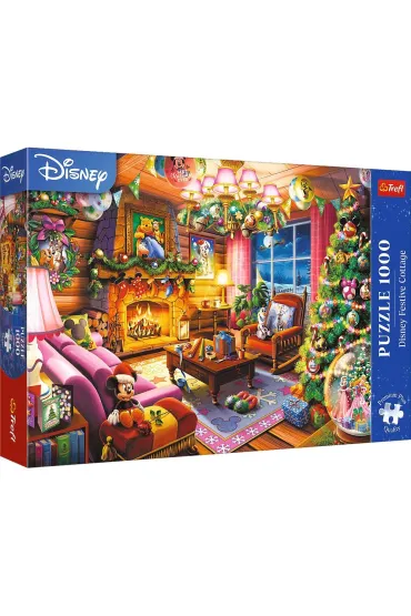 Puzzle 1000 el. �wi�teczna chatka Disney Trefl
