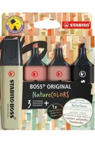 Stabilo Zakre�lacz Boss Original Nature Colors 4 szt.