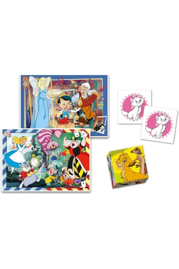 Puzzle 30+48 el. + Memo + 6 klock�w Edukit Disney Clementoni