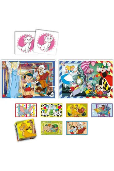 Puzzle 30+48 el. + Memo + 6 klock�w Edukit Disney Clementoni