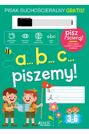 A...B...C... piszemy!. Ksi��ka z pisakiem sucho�cieralnym - Oliwia  Dul�ba