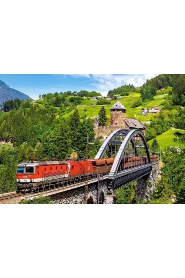 Puzzle 500 el. Train ON the Bridge Castorland