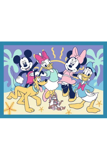 Puzzle 4w1 Zabawne zdarzenia Myszki Miki Trefl