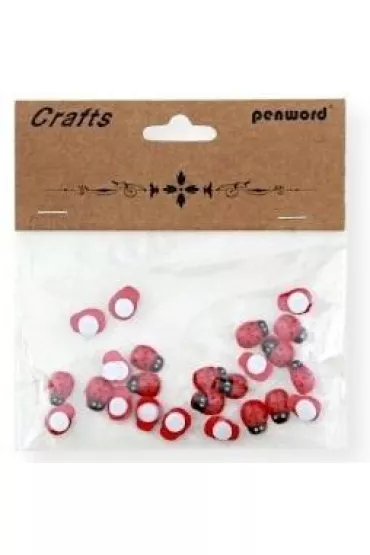 Polsirhurt Dekoracje drewniane biedronki 8x11 mm