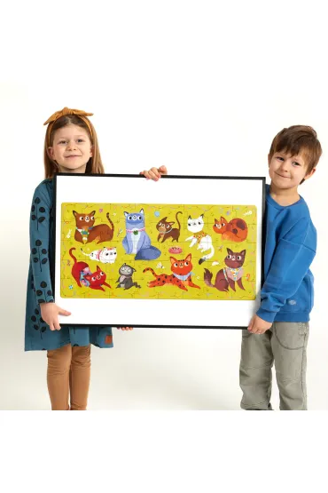 Puzzle 40 el. Miau Kotki Bright Junior Media