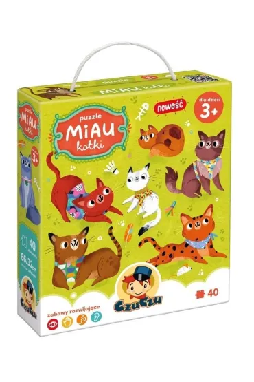 Puzzle 40 el. Miau Kotki Bright Junior Media