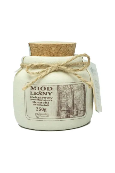 Pszczelarz Kozacki Mi�d le�ny w kamionce 250 g