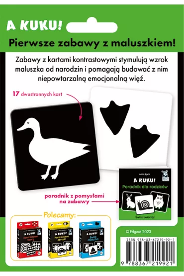 A kuku! �wiat zwierz�t. Karty kontrastowe + poradnik - Anna Zych
