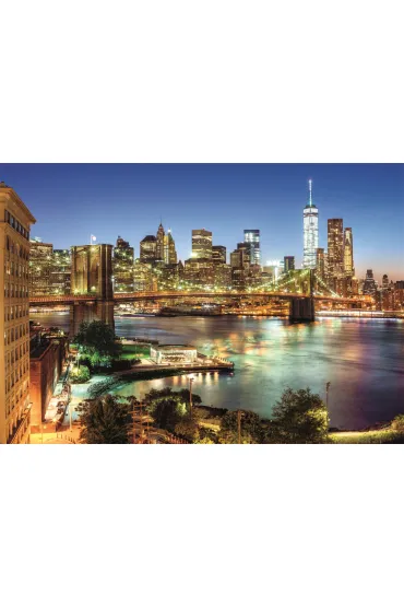 Puzzle 6000 el. HQ Brooklyn Bridge Lights Clementoni