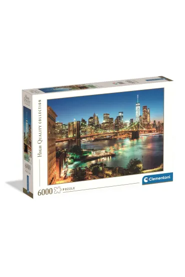 Puzzle 6000 el. HQ Brooklyn Bridge Lights Clementoni