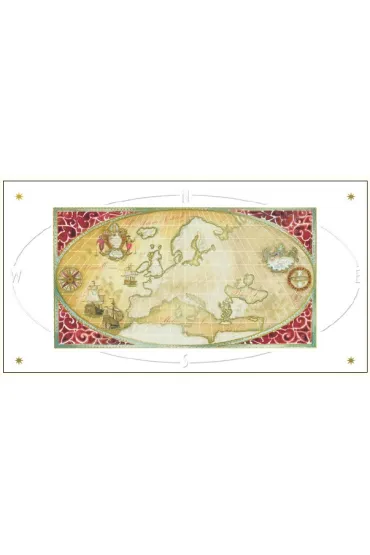 DaVinci Karnet G06 42A 320 + koperta Mapa Europy 12x23 cm