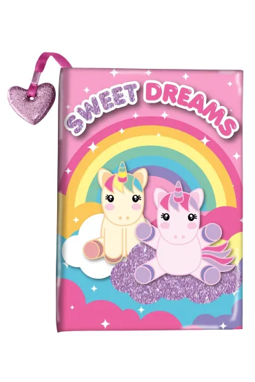 Pami�tnik brokatowy z serduszkiem Sweet Dreams