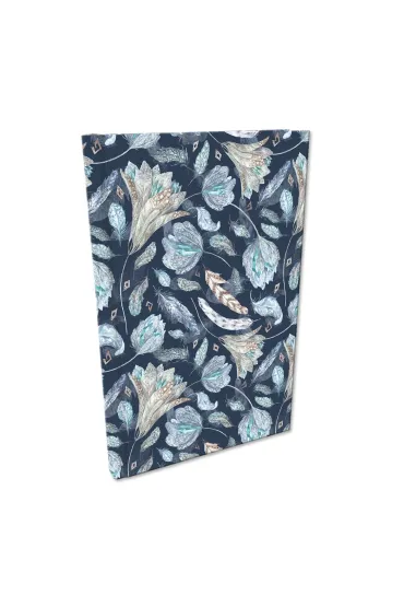 Bee-bee Notes A5 Soft Touch Kwiaty Boho kratka, 80g
