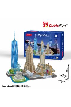 Puzzle 3D 123 el. City Line. New York City Cubic Fun
