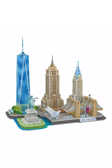 Puzzle 3D 123 el. City Line. New York City Cubic Fun