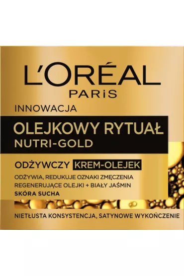 LOreal Paris Nutri-Gold Olejkowy Rytua� od�ywczy krem-olejek sk�ra sucha 50 ml