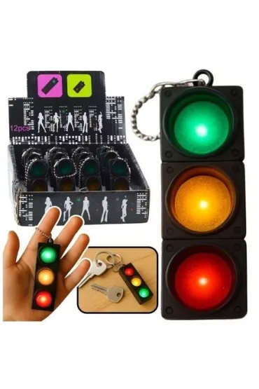 LeanToys Brelok sygnalizator �wietlny migaj�cy
