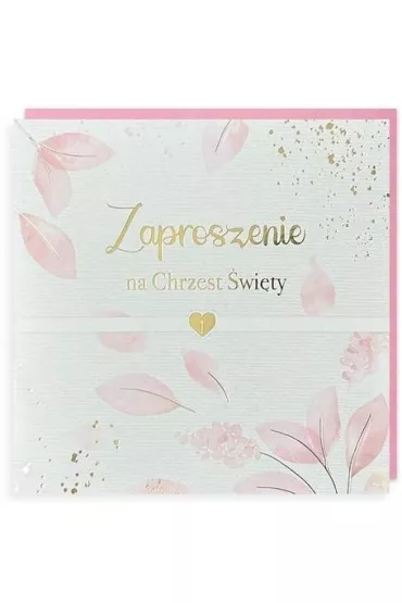 Kukartka Zaproszenie Chrzest 5 szt.