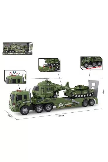 Auto laweta wojskowa + pojazdy 2szt wiato/dwik Madej