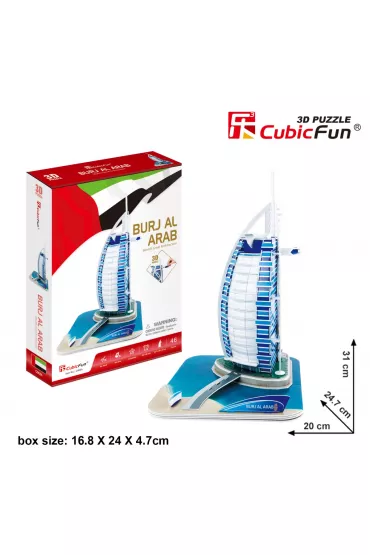 Puzzle 3D 37 el. Burj Al Arab Cubic Fun