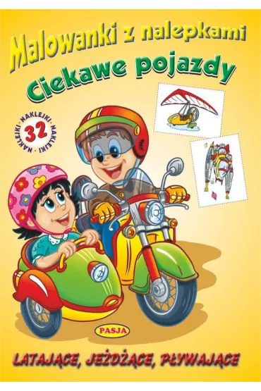 Malowanka z nalepkami - Ciekawe pojazdy - Ernest B��dowski