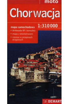 Mapa samochodowa Chorwacja 1:310 000