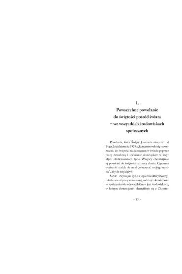 Pod��aj ku dobru wsp�lnemu wed�ug wskaza� za�o�yciela Opus Dei - Mariano Fazio