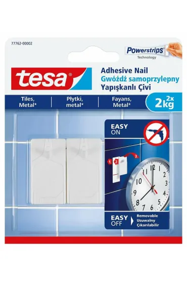 Gw�d� samoprzylepny do p�ytek Tesa 2x2kg bia�y