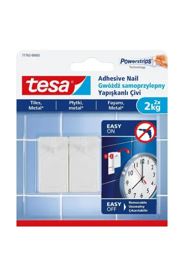 Gw�d� samoprzylepny do p�ytek Tesa 2x2kg bia�y