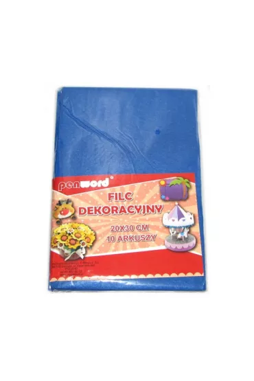 Polsirhurt Filc dekoracyjny niebieski 20x30 cm