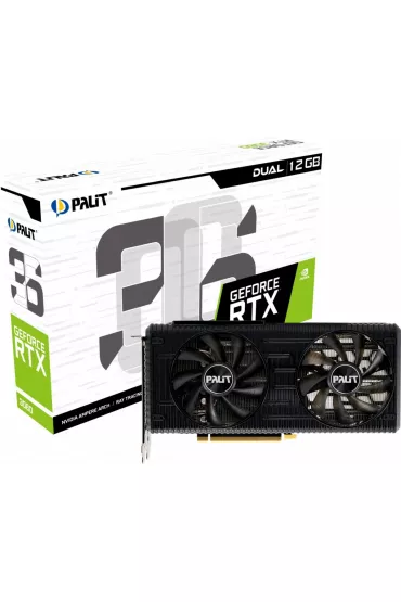 Palit Karta graficzna GeForce RTX 3060 Dual 12GB GDDR6 192bit 3DP/HDMI