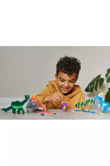 Plus Plus. Klock. i Naucz si� budowa�. Dinozaury 600 element�w