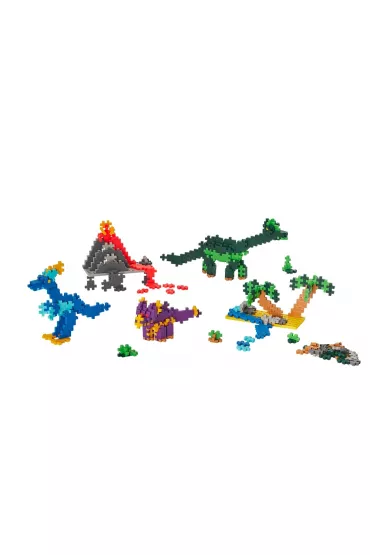 Plus Plus. Klock. i Naucz si� budowa�. Dinozaury 600 element�w