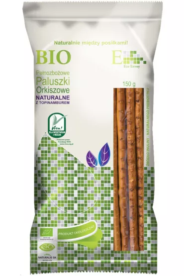 Paluszki Bio Paluszki orkiszowe pe�noziarniste naturalne z topinamburem 150 g Bio