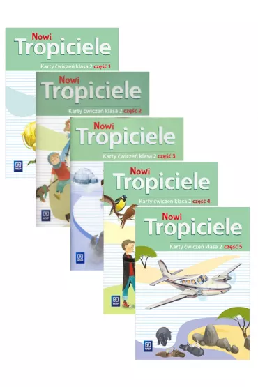 Nowi Tropiciele. Edukacja wczesnoszkolna. Karty �wicze�. Cz�� 1-5. Klasa 2
