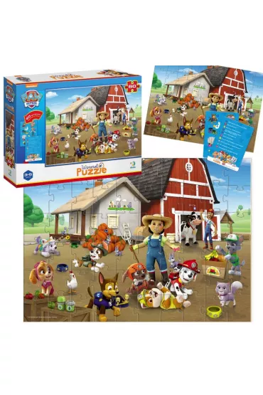 Puzzle 60 el. Wimmel - Psi Patrol - Na farmie Dodo