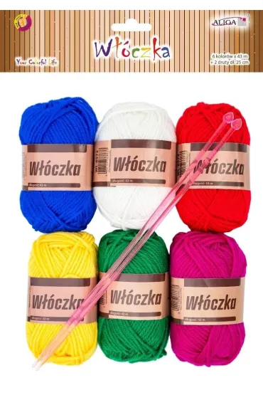 Aliga W��czka 43m 6 szt MIX, drut 25m
