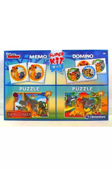 Puzzle Superkit 2x30 el. + Memo + Domino - Lion Guard Clementoni