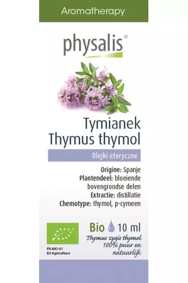 Physalis Olejek eteryczny tymianek thymus zygis thymol (tijm thymol) 10 ml