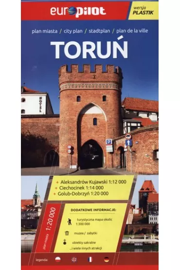 Toru�, Golub, Inowroc�aw plan miasta 1:20 000 Laminat