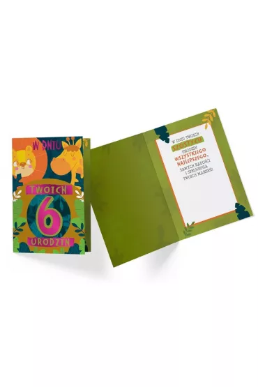Kukartka Karnet PR-327 Urodziny 6