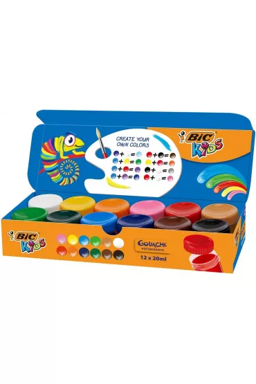 Bic Farby plakatowe 12 kolor�w