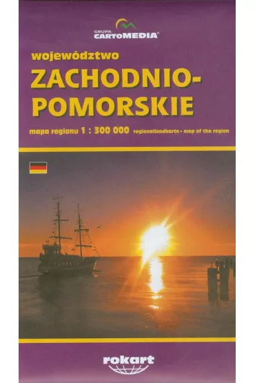 Wojew�dztwo zachodniopomorskie mapa regionu 1:300 000