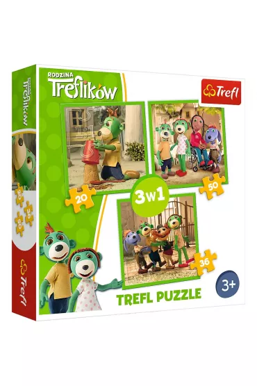 Puzzle 3w1 Zabawy Treflik�w