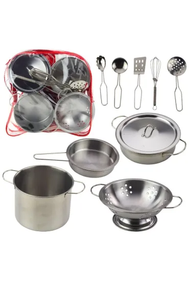 Zestaw kuchenny metalowy 12el LeanToys