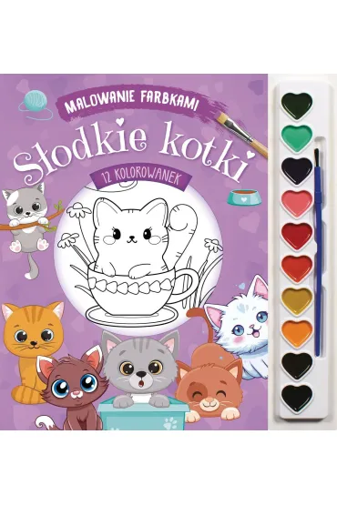 Malowanie farbkami. S�odkie kotki - Izabella Sie�ko-Holewa